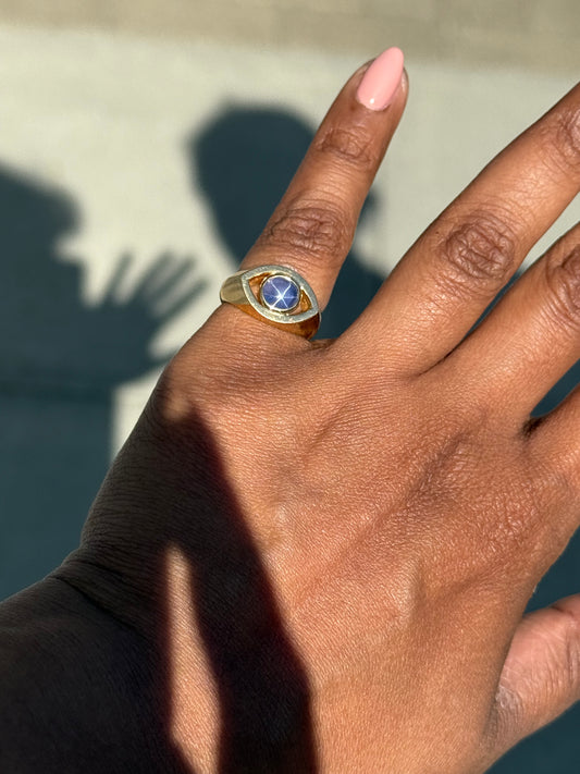 Evil Eye Signet Ring