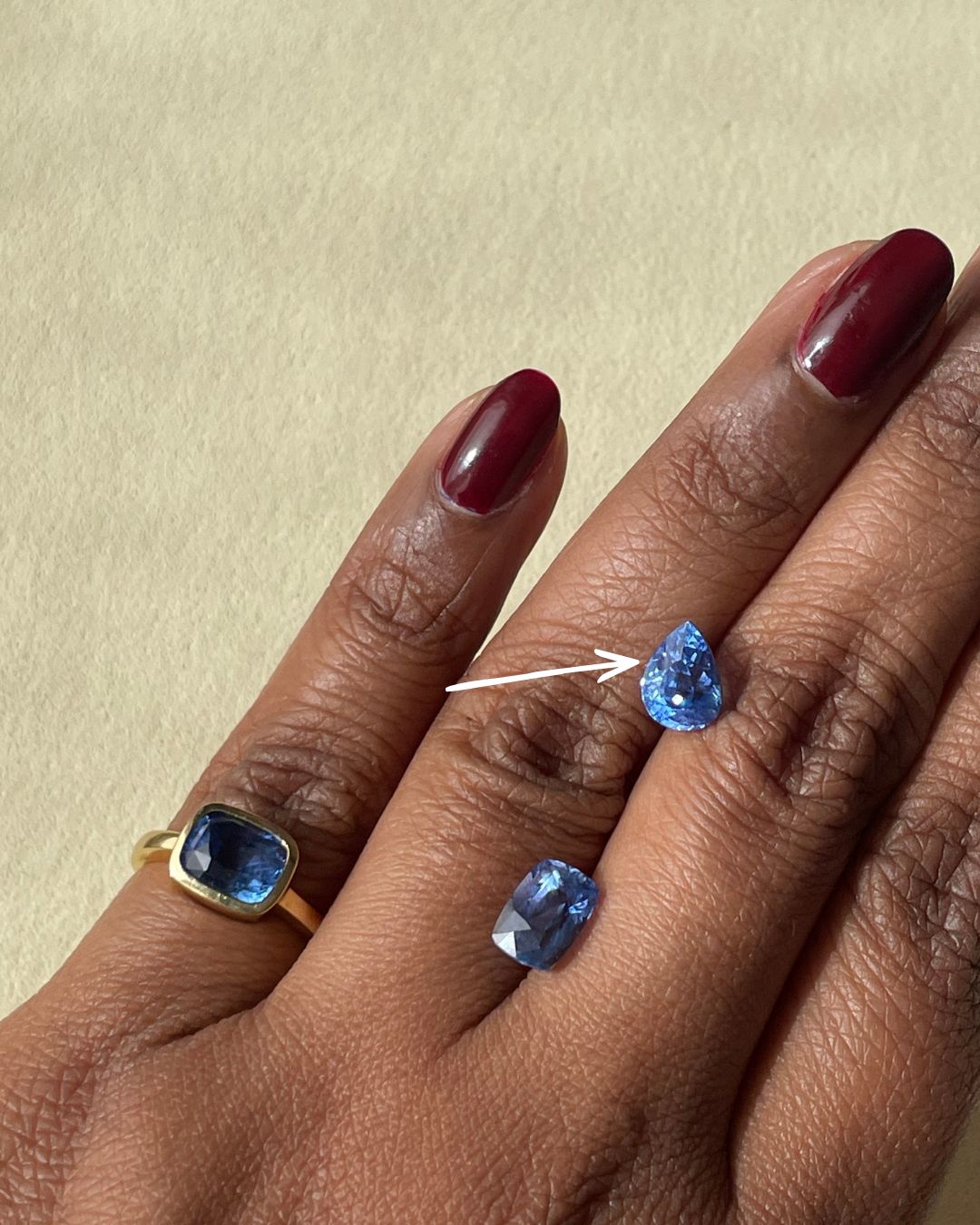 Blue Sapphire Pear Cut Unheated 2.26cts