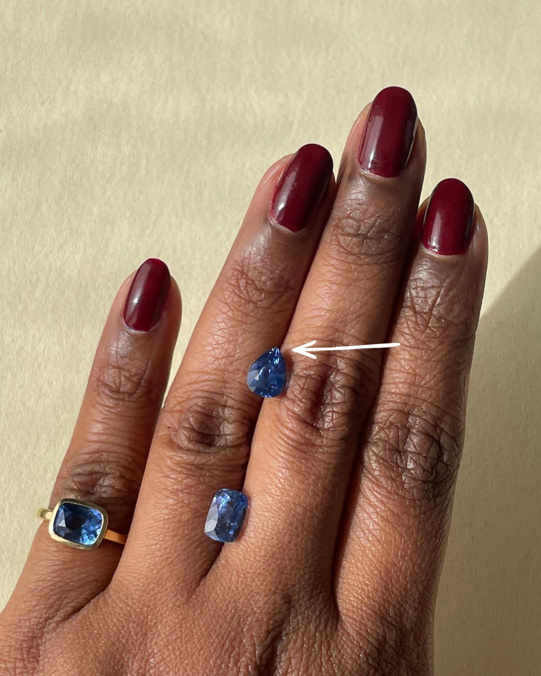 Blue Sapphire Pear Cut Unheated 2.26cts