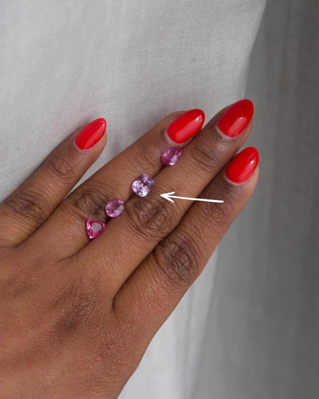Pink Sapphire Cushion Cut Unheated 1.74 ct