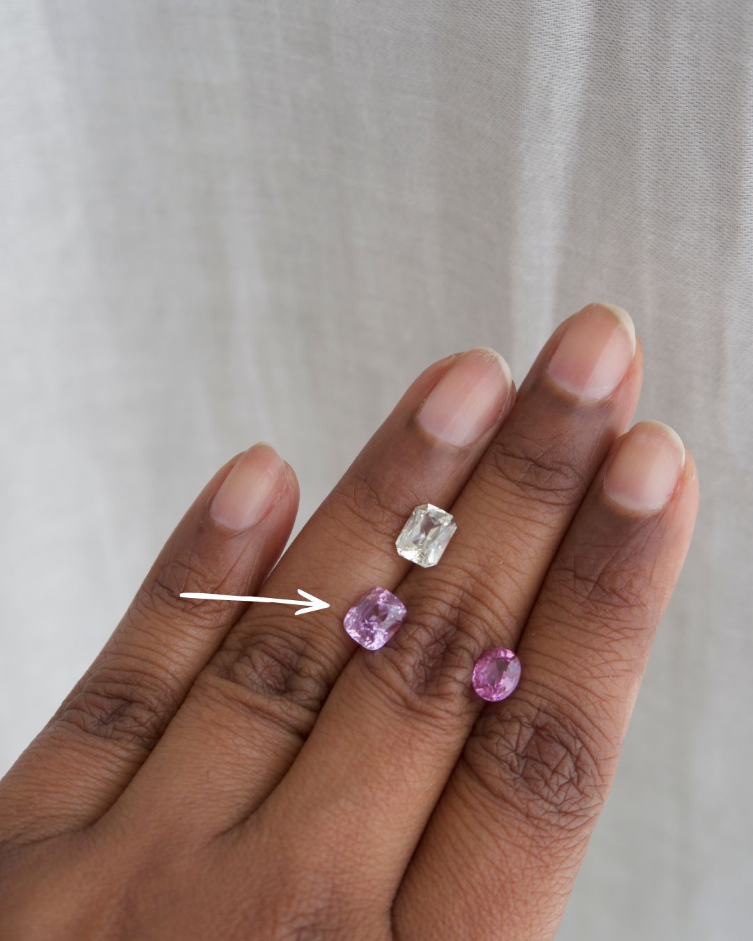 Pink Sapphire Cushion Cut Unheated 1.74 ct